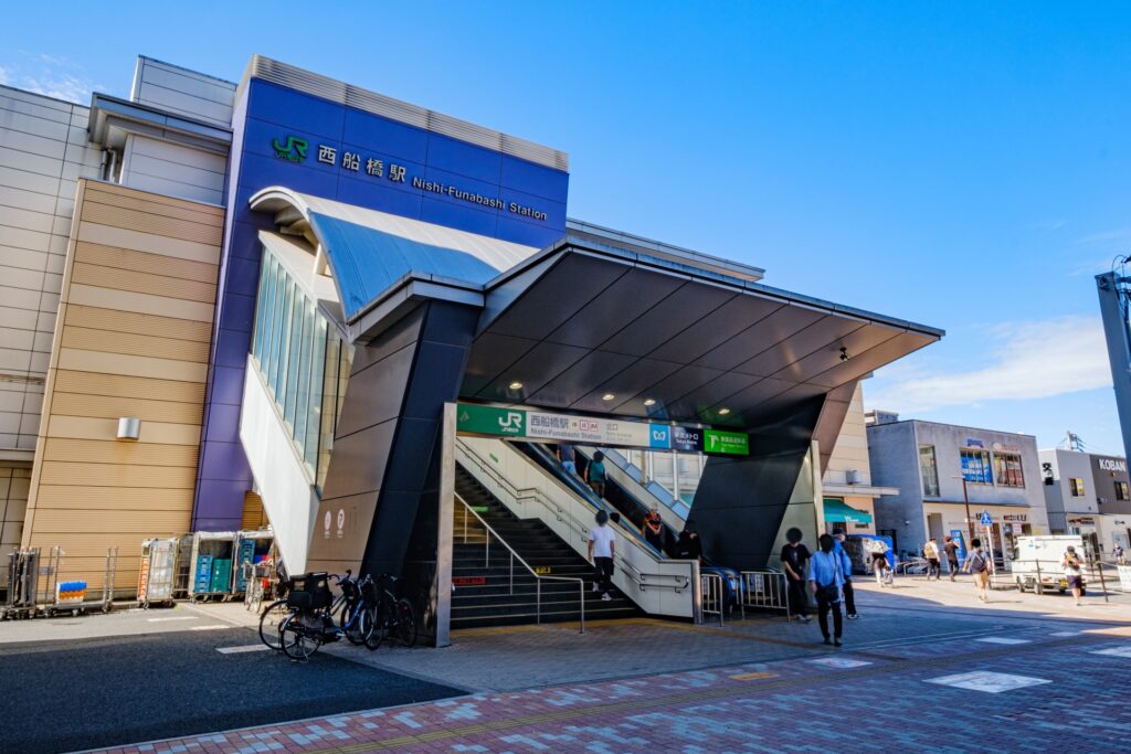 西船橋駅北口周辺の風景