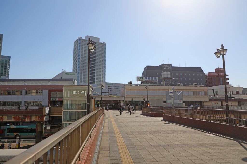 津田沼駅北口周辺の風景