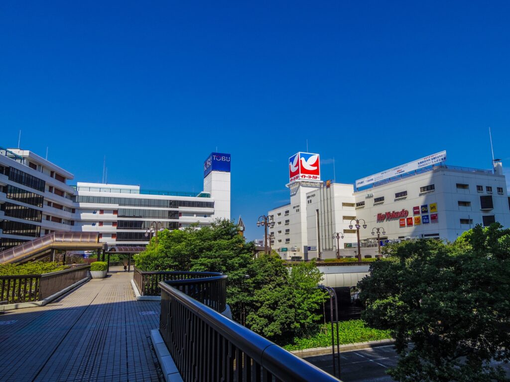 JR船橋駅北口周辺の風景