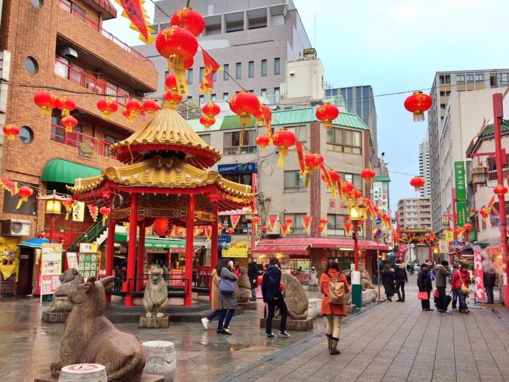 南京町広場の風景