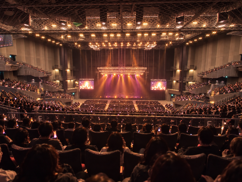 東京ガーデンシアターバルコニー2（4階）からステージを見たイメージ